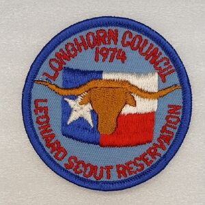 Vintage Sew on Patch: Boy Scouts of America Leonard Scout Reservation